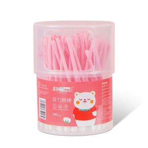 MBH Cotton Bud 2in1 Korek Kuping Super Lembut Isi 100 PCS Pembersih Telinga 2 Sisi Untuk Dewasa Dan Anak