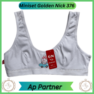 1 Pcs Miniset Anak Golden Nick 376 Model Kancing Bahan Katun Adem Nyaman | Mini set Anak Premium