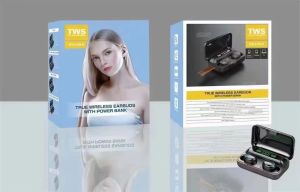 F9-5 ไร้สาย Bluetooth Sports หูฟังขนาดเล็กแบบสัมผัส + จอแสดงผลแบตเตอรี่