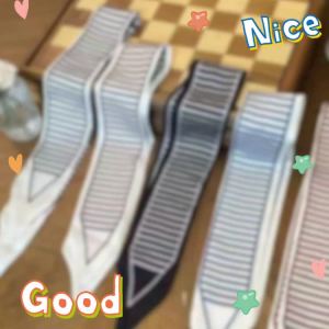 Korean style satin silk scarf for women twilly scarf for bags handle headband hair accessories SJ1025