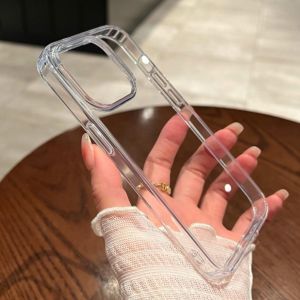 Transparent Phone Case for Iphone 14/15/16 Plus Pro Max - Acrylic TPU Clear 1.5mm 2.00mm 0.8mm