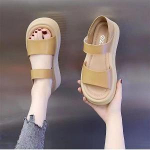 [Free Shipping] 2026 Summer New Soft Sole Casual Roman Sandals Closed-Back Slippers Open-Toe Beach Shoes Thick-Soled WomenS Sandals