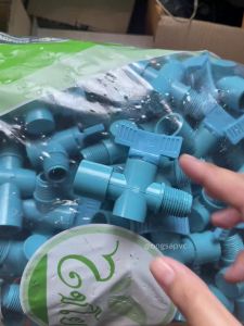 (แพค1ตัว) วาล์วน้ำ PVC 1/2 นิ้ว x เกลียวนอก1/2นิ้ว วาวหรี่ มือบิด เปิด-ปิด วาว์ลน้ำ2ทาง 4หุน คละสี ส่งไว ส่งทุกวัน ถูกคุ้ม ราคาโรงงาน