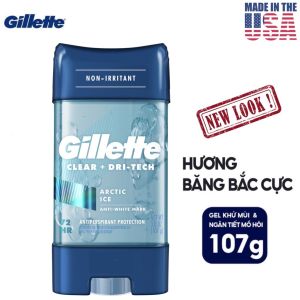 Lăn khử mùi Gillette dạng gel 107g ngăn tiết mồ hôi và khử mùi - phiên bản mới nhập khẩu Mỹ