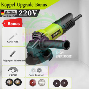 Gerinda ZPER Angle Grinder Listrik Angle Grinder Penggiling Sudut Portable Multifungsi Untuk Potong