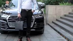 Spring and Autumn Thick Business Suit Pants Mens Casual Trousers Formal Mens Pants Middle-aged Loose Straight Elastic Suit Pants Men