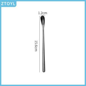 ZTOYL 1pc Stainless Steel Long Handle Stirring Spoon Coffee Tea Spoons Dessert Spoon Stirring Rod Tiny Spoon Kitchen Accessories