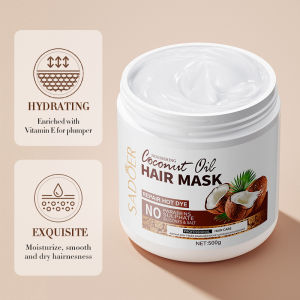【MY Girl】SADOER Coconut Hair Mask: Nourishing Creamsilk Conditioner and Treatment for Rebonded Hair