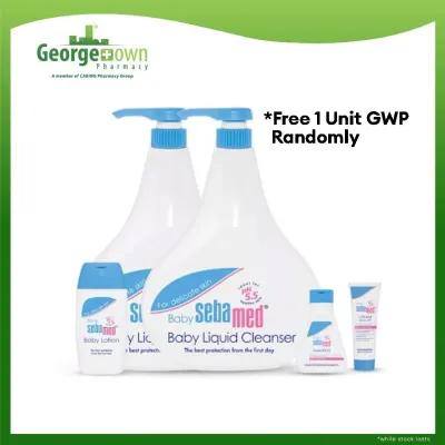 SEBAMED BABY LIQUID CLEANSER 1000ML 2S + GWP(RANDOM)