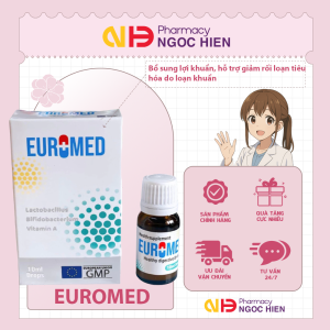 Men vi sinh EuroMed – Hỗ trợ bổ sung lợi khuẩn cho đường ruột (Chai 10ml)