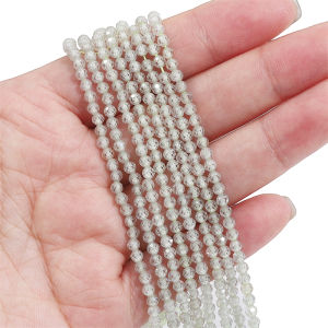 2/3/4mm High Quality Faceted Zircon Tini Beads Loose Spacer Beads for Bracelet Necklace DIY Jewelry Making Beads 35cm 14inch