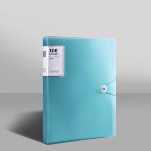 A4 File Folder Transparent Insert Storage Bag Document Organizer Large Capacity Transparent Paper Storage Bag A4资料册文件夹