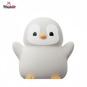 Thunlit ไฟซิลิโคนรูปเพนกวินชาร์จได้สำหรับโคมไฟเพนกวินน่ารักโคมไฟกลางคืนของขวัญสำหรับเพื่อนที่สร้างสรรค์ของนักเรียน