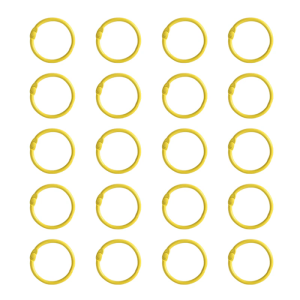 20 Pcs 25mm Metal Binder Rings Index Rings Bookbinding Rings for Organizing Documents Photo Albums And Crafts