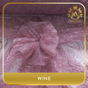 Kain Tile Bordir Mutiara Glitter Ular per 50cm Bahan Kebaya Gaun Pesta Murah Lebar 150cm