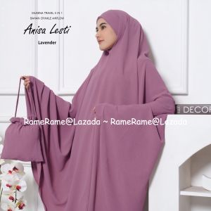 RameRame Mukena Dewasa Anisa Lesti Travel 3 in 1 Bahan Crinkle Airflow Terbaru Premium Termurah Bisa Bayar Ditempat Tujuan COD