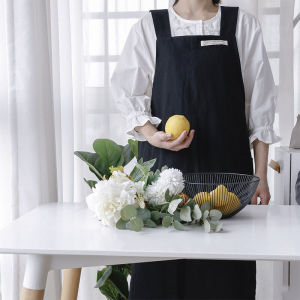 OMK Nordic style apron kitchen waterproof apron cotton Coffee Shop Apron Flower Shop Art Painter Work Apron