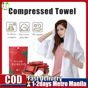 【COD】Compressed Towel Disposable Bath Towel Travel Bath Towel Portable Washable Towel Pure Cotton Bath Towel Tissue