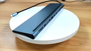 12in1 Type-c Docking Station Dual HDMI VGA Audio TF/SD Ethernet PD USB C HUB Laptop Tablet Docking Station