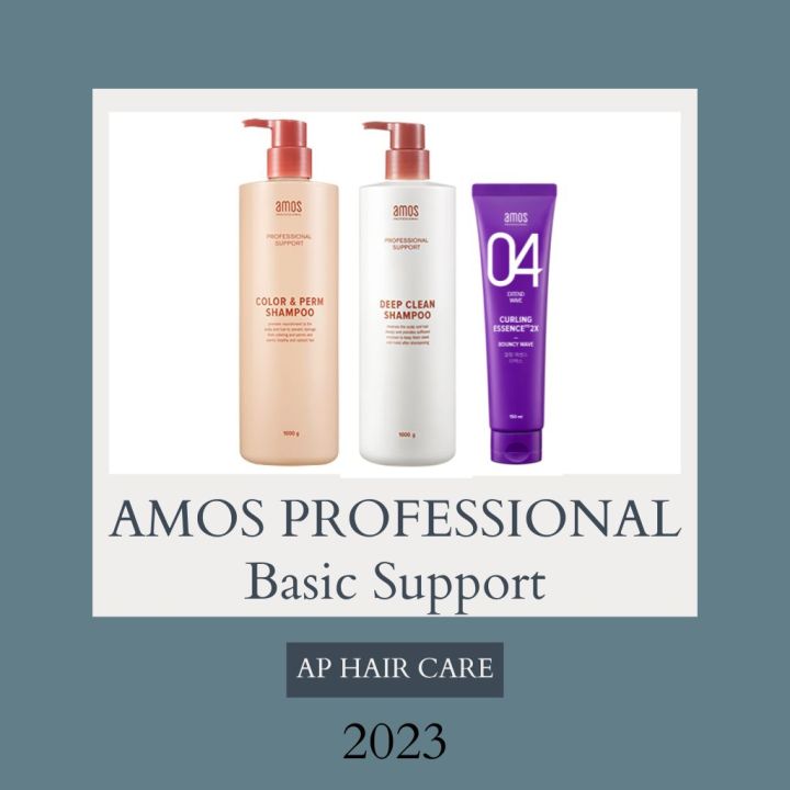 AMOS COLOR & PERM SHAMPOO 1000ML DEEP CLEAN SHAMPOO 1000G CUTLING ESSENCE 2X Enhancing Gloss