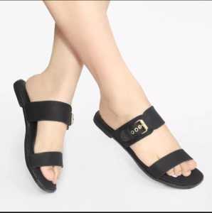 Sendal Teplek Wanita Bahan Kulit | Sandal Wanita Flat Terbaru GSPR