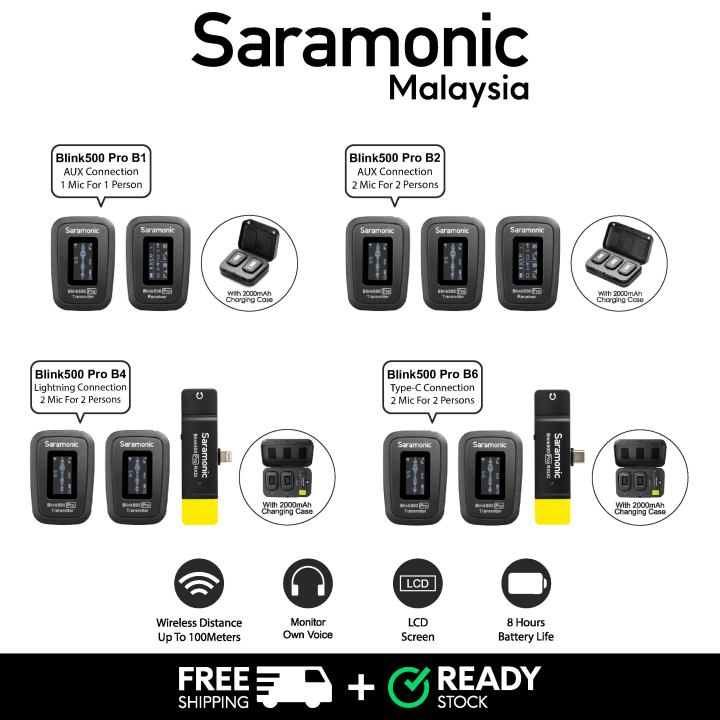 Saramonic Blink 500 Pro B1/B2/B4/B6 Wireless Microphone. | Lazada