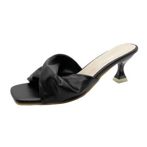StrideStyle1 Korean Style Womens Sandals PH 2025 | 2 Inch Elegant Heels - Retro Classic Party Sandals for Casual & OOTD | Valentines Day Gift (Size 36-40)#FT401