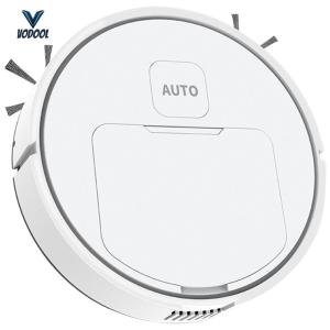 Automatic Cleaning Sweeping Machine USB Rechargeable Quiet Cleaning Robotic Vacuum and Mop Combo 1000Pa Suction Robot Vacuum 75 Min Runtime Smart Navigation To Avoid Objects for Home Floor Washing [Vodool Center]