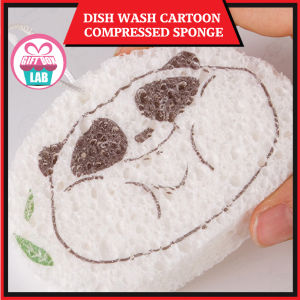 GBL Compressed Wood Pulp Sponge Dishwashing Sponge Kitchen Cleaning Sponge Soap Expandable Lightweight