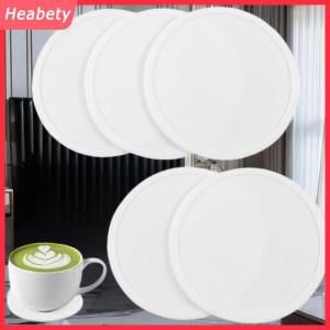 Heabety  Không trượt Silicone uống đế lót ly lớn màu đen cup Coaster Set cho đồ uống ngoài trời chống vết & chịu nhiệt-cup Tab