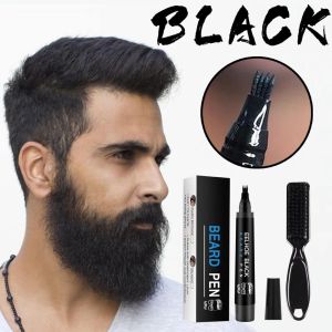 Mens Beard Pencil Filler - Long - Lasting Waterproof Perfectly Contour Your Beard Fill Gaps in Beard Moustache & Eyebrows Portable Kit!