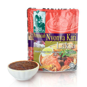 Mak Nyonya Nyonya Curry Laksa Instant Cooking Paste 200g – Authentic Malaysian Halal Laksa Sauce Easy & Quick Meal