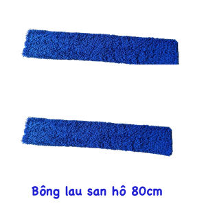 Cây lau nhà công nghiệp san hô 80cm-Chổi lau nhà tự vắt tấm lau Microfiber 360 thân cán inox siêu bền chắc chắn