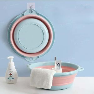 Multifunctional Folding Water Basin Portable Cleaning Basin Foldable Multifunctional Water Basin For Travel Camping And Fishing Can Be Hung Sturdy And Durable