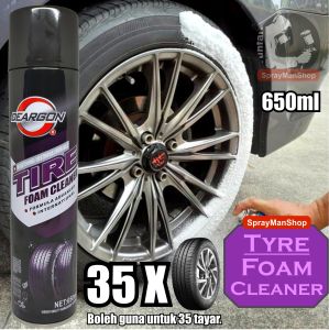 P50 Tyre Foam Cleaner Deargon Tire Cleaning Foam Aerosol Spray 650ml
