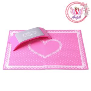 หมอนรองมือทำเล็บ แผ่นรองมือ แท่นวางมือซิลิโคนกันน้ำ