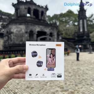 Mic Thu Âm Không Dây Cài Áo Earldom MC3 / SX21 Dành Cho iPhone Android Laptop