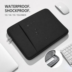 Laptop Bag Waterproof Shockproof Sleeve Carry Handle Zipper Pocket Fits 13 14 15 156 Inch PH