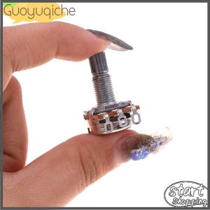 【Guoyuqiche】🔥🔥🔥 A500K B500K B250K A250K A50K B50K A25K โพเทนชิออมิเตอร์ B25K มีขนาดเล็กหม้อกีต้าร์ไฟฟ้าเสียงเบสแอมป์ชิ้นส่วนเพลา Volume18mm