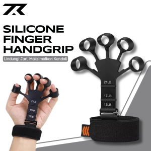 Silicone Finger Hand Grip Exerciser Adjustable Strengthener - Alat Latih Jari Tangan