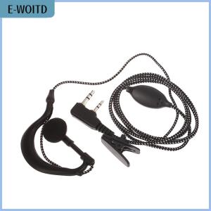 【E-WOITD】 High Quality Ear Hook Earbud Interphone For BAOFENG UV5R 2PIN Earpiece Headset Mic For Radio Security Walkie Talkie