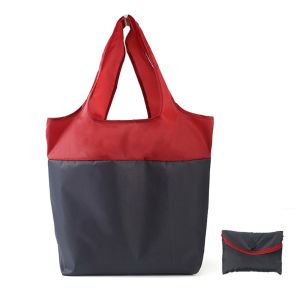 ALLLUCK Reusable Waterproof Polyester Recycled Eco-friendly Shopping Bag Foldable Shopping Bag Shoulder Bags Tote Canvas Bag