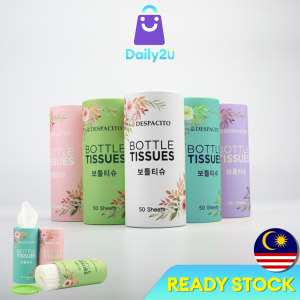 🐻DAILY2U🐻 5 TIN Car Bottle Tissue Soft Facial Tissue with 5 Bottle/box 3 Ply 40 Sheets per Bottle Tisu Lap Muka Kereta