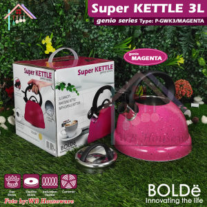 BOLDE teko bunyi super whistling kettle 3L genio series / pemanas air