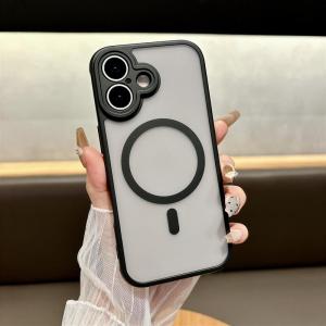 100% Shockproof Matte transparent Cover can magsafe Charge for 17 Pro iPhone 17 Pro Max air Phone Case Black Soft Bumper Skin Funda