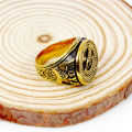 [Same day delivery] TFOE Ring Mens Pure Stainess Steel The Fraternal Order of Eagles Ring Best Gifts Size 8-13 Eagles Bull Ring  Signet Ring Kuya at Ate 1979 DEO ET PATRIA Philadelphia Eagles Ring. 