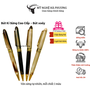 Bút Kí Sừng Cao Cấp ( Bút Xoáy) - Mỹ nghệ Hà Phương quà tặng Thủ công mỹ nghệ