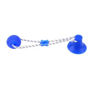 YITAQI Interactive Puppy Chew Toy Bite Resistant Elastic Dog Ball Toys Creative with Suction Cup Dog Toothbrush For Tooth Cleaning
