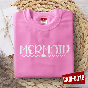 Couple Shirt  I am the Captain & I am a Mermaid Design T-shirt High quality Sold per PIECE