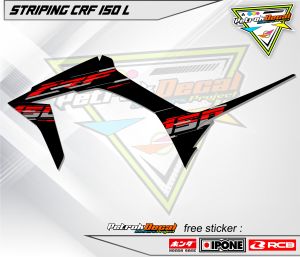 STRIPING VARIASI HONDA CRF 150 L / STICKER LIST VARIASI MOTOR CRF 150 L